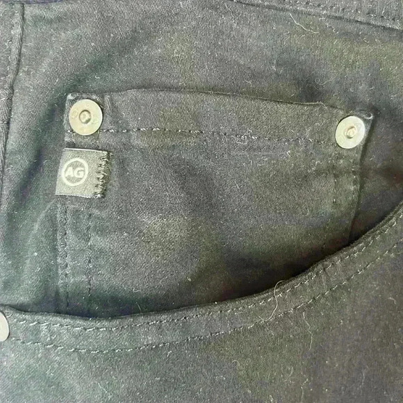 AG Adriano Goldschmied Everett Slim Straight Black Men’s Jeans Size 35x32 - Picture 5 of 10